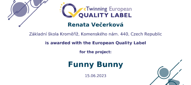 eTwinning: Evropský certifikát kvality